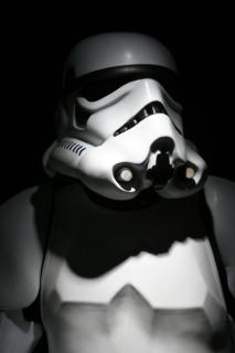 Lily: And if that doesnt drive them away, there is always your life-size storm trooper.
